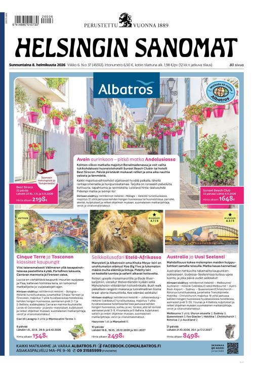 Helsingin Sanomat 8.2.2026