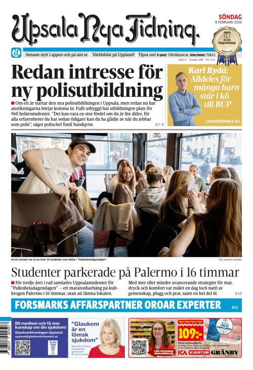 Upsala Nya Tidning 8.2.2026
