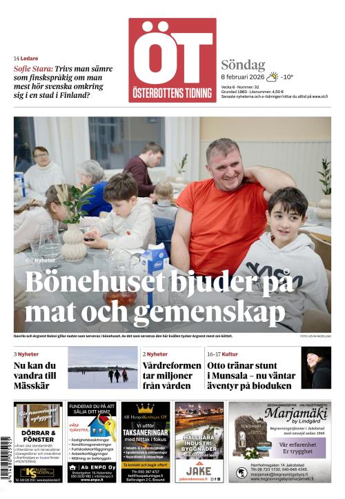Österbottens Tidning 8.2.2026