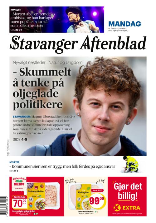 Stavanger Aftenblad 9.2.2026