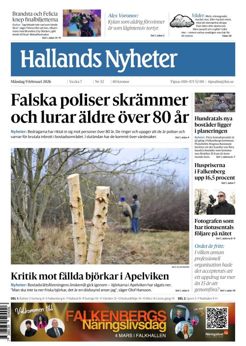 Hallands Nyheter 9.2.2026