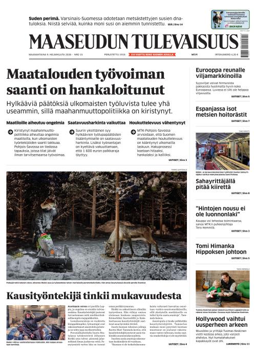 Maaseudun Tulevaisuus 9.2.2026