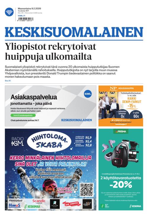 Keskisuomalainen 9.2.2026