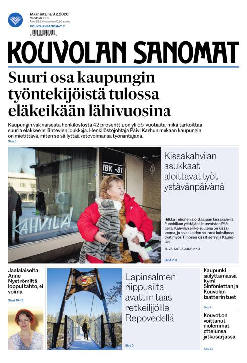 Kouvolan Sanomat 9.2.2026