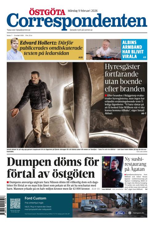 Östgöta Correspondenten 9.2.2026
