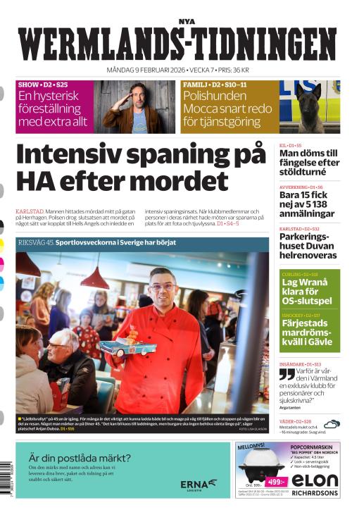 Nya Wermlands-Tidningen 9.2.2026