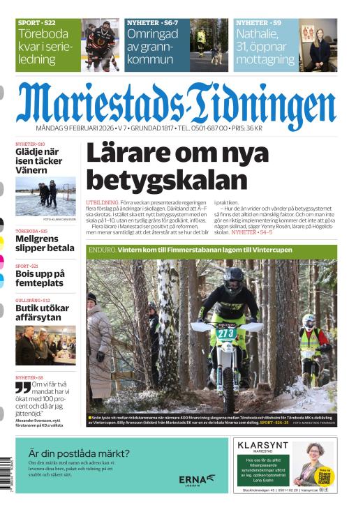 Mariestads-Tidningen 9.2.2026