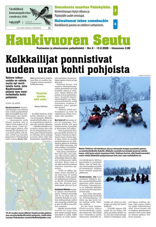 Haukivuoren Seutu 13.2.2026