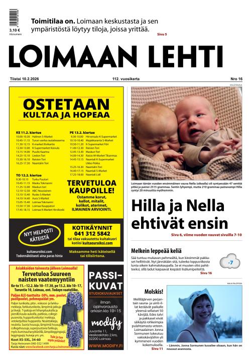 Loimaan Lehti 10.2.2026