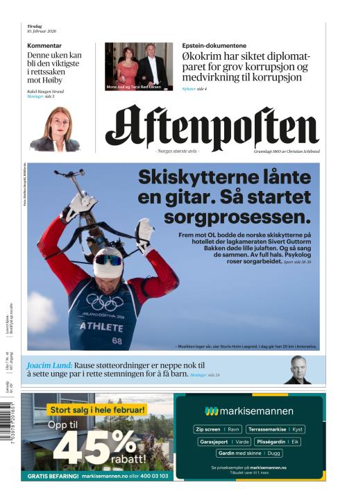 Aftenposten 10.2.2026
