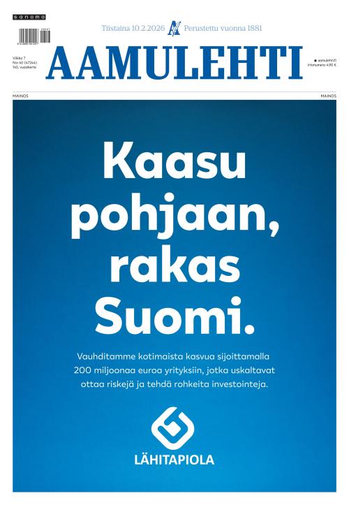 Aamulehti 10.2.2026
