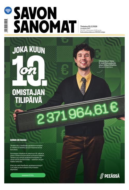 Savon Sanomat 10.2.2026
