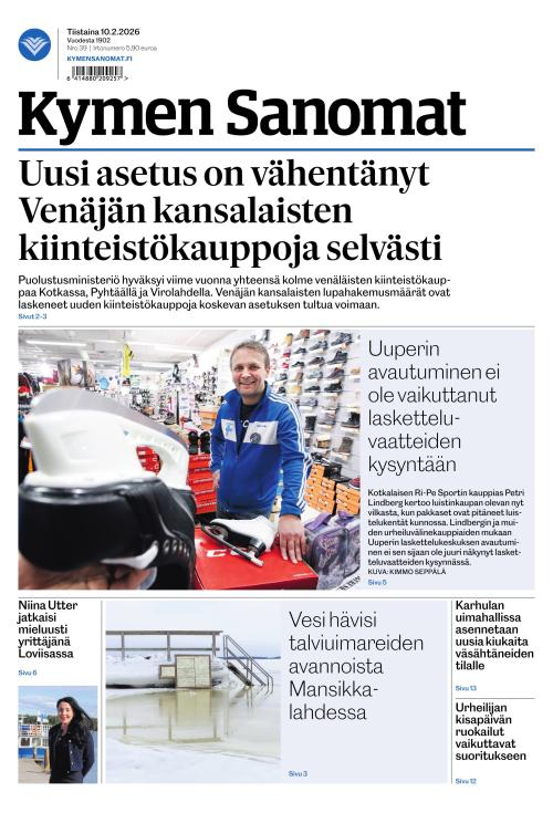 Kymen Sanomat 10.2.2026