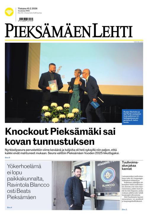 Pieksämäen lehti 10.2.2026