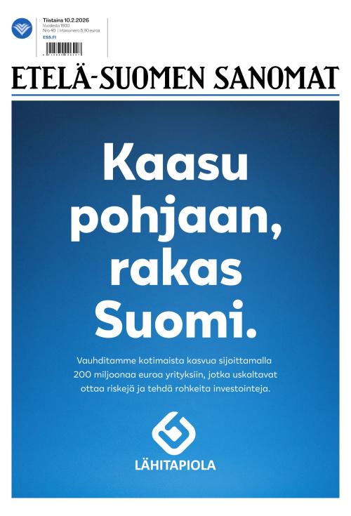 Etelä-Suomen Sanomat 10.2.2026