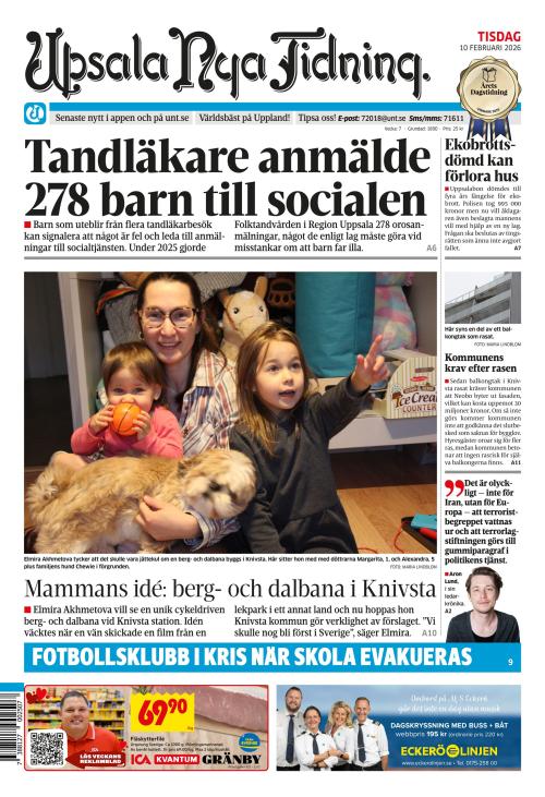 Upsala Nya Tidning 10.2.2026