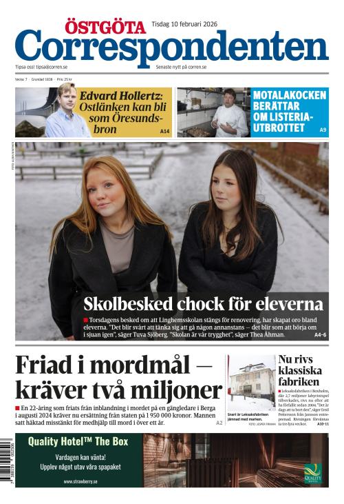 Östgöta Correspondenten 10.2.2026