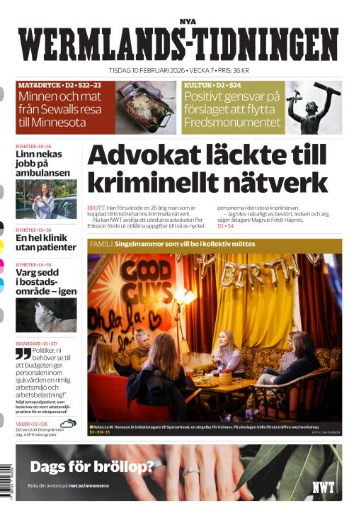 Nya Wermlands-Tidningen 10.2.2026