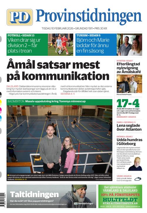 Provinstidningen Dalsland 10.2.2026