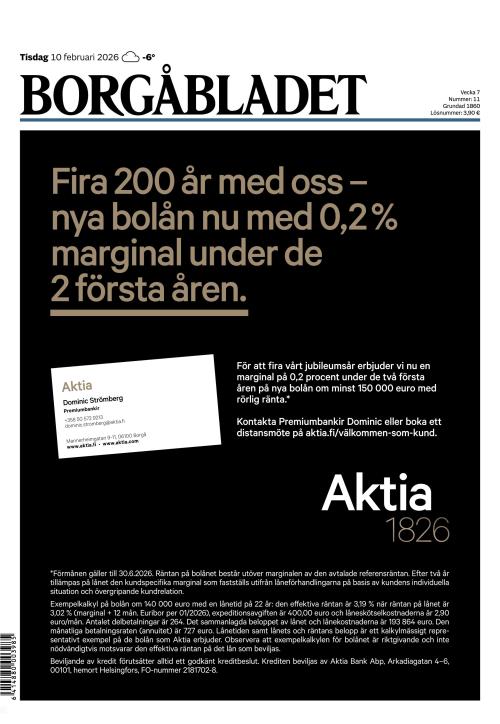 Borgåbladet 10.2.2026