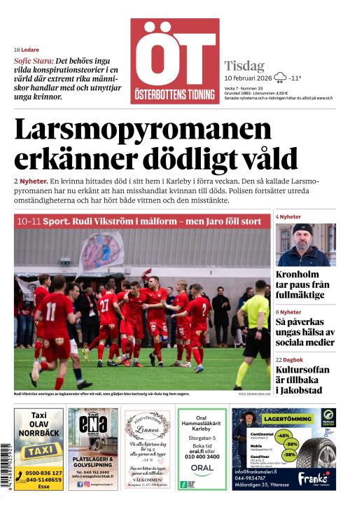 Österbottens Tidning 10.2.2026
