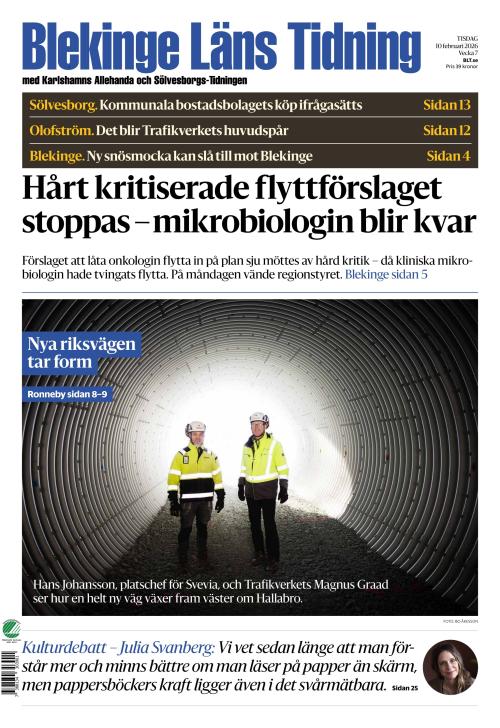 Blekinge Läns Tidning 10.2.2026
