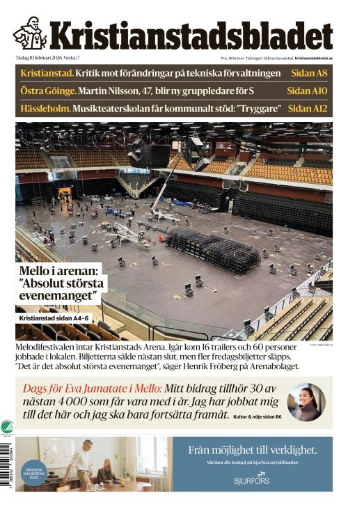 Kristianstadsbladet 10.2.2026