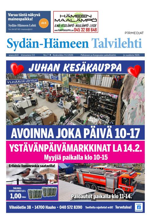 Sydän-Hämeen Lehti 11.2.2026