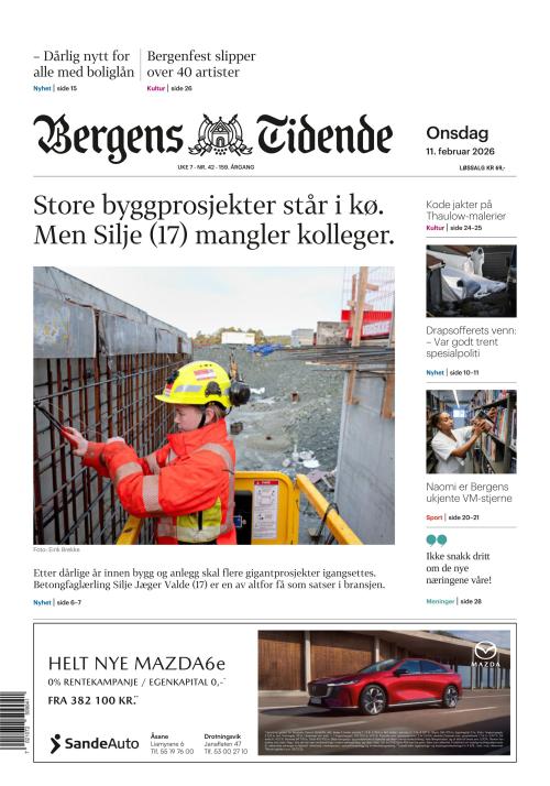 Bergens Tidende 11.2.2026