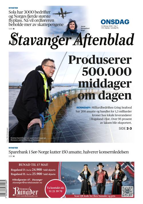 Stavanger Aftenblad 11.2.2026
