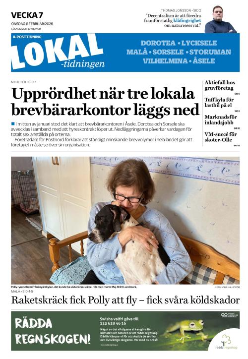 Lokaltidningen 11.2.2026
