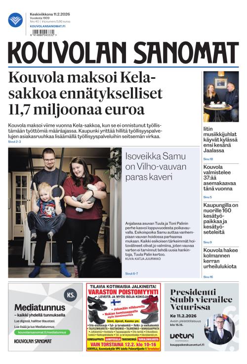 Kouvolan Sanomat 11.2.2026