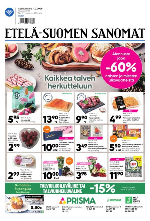 Etelä-Suomen Sanomat 11.2.2026