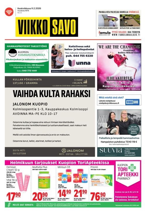 Viikkosavo 11.2.2026