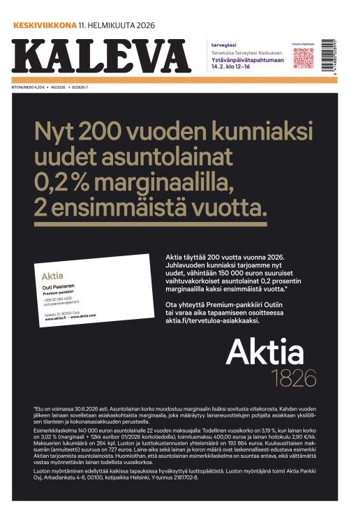 Kaleva 11.2.2026
