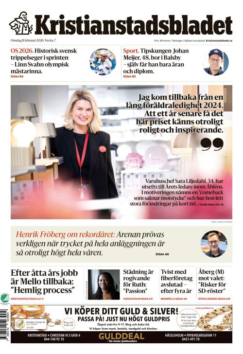 Kristianstadsbladet 11.2.2026