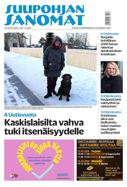 Suupohjan Sanomat 12.2.2026