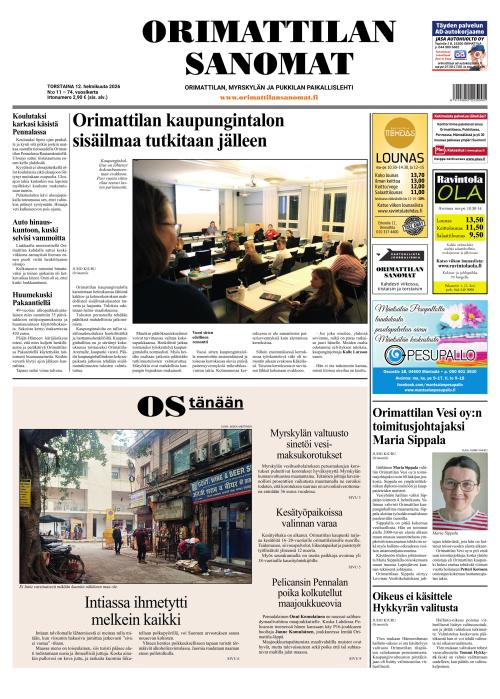 Orimattilan Sanomat 12.2.2026