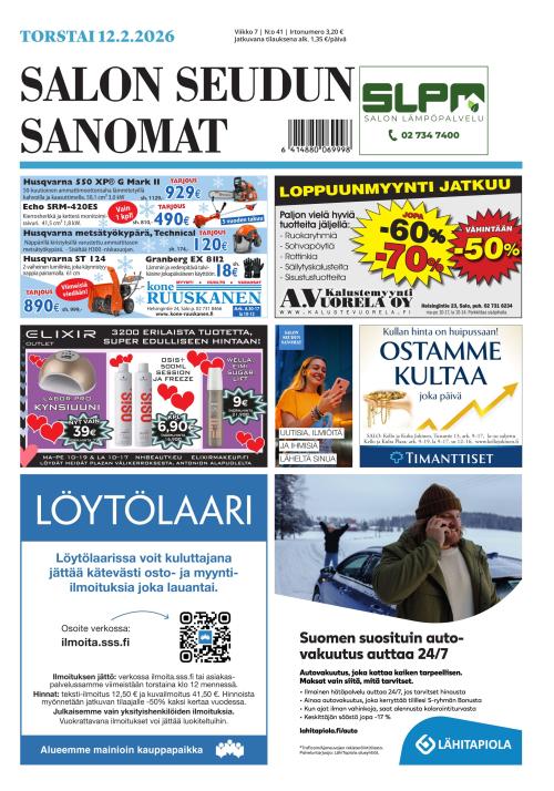 Salon Seudun Sanomat 12.2.2026