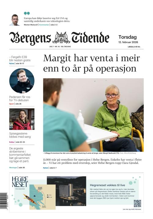 Bergens Tidende 12.2.2026