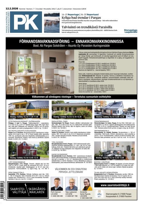 Paraisten kuulutukset 12.2.2026
