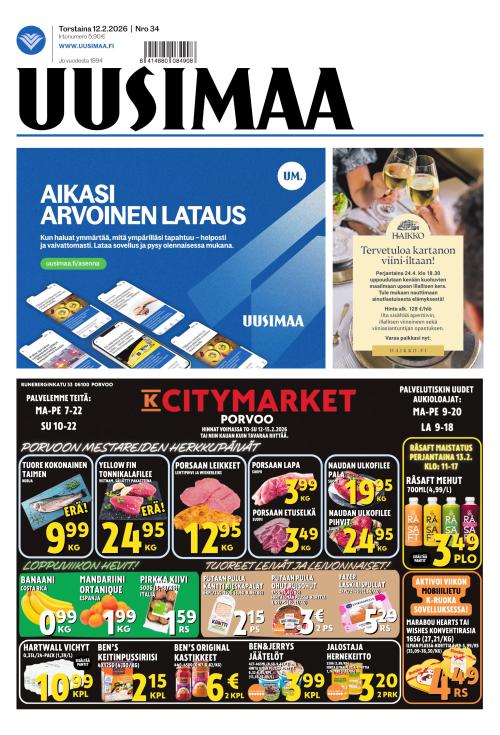 Uusimaa 12.2.2026