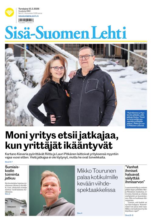 Sisä-Suomen Lehti 12.2.2026