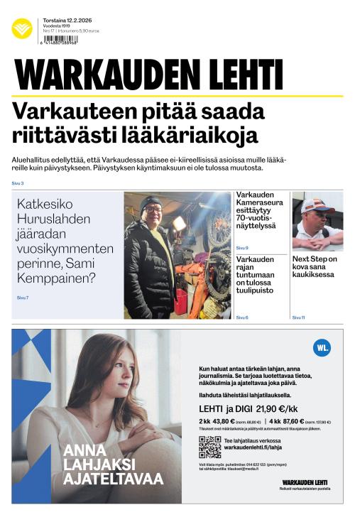 Warkauden Lehti 12.2.2026
