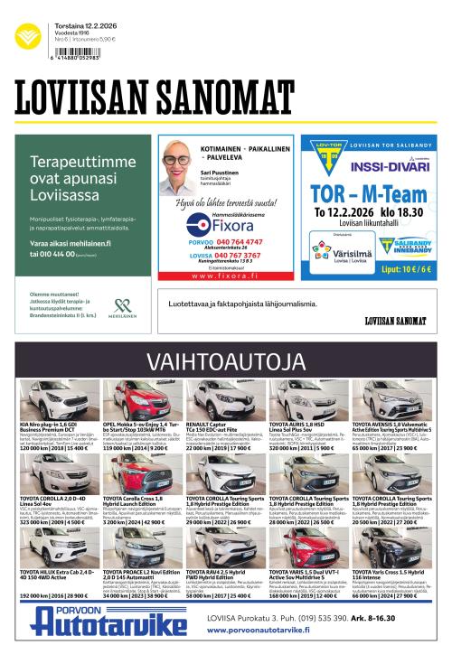 Loviisan Sanomat 12.2.2026
