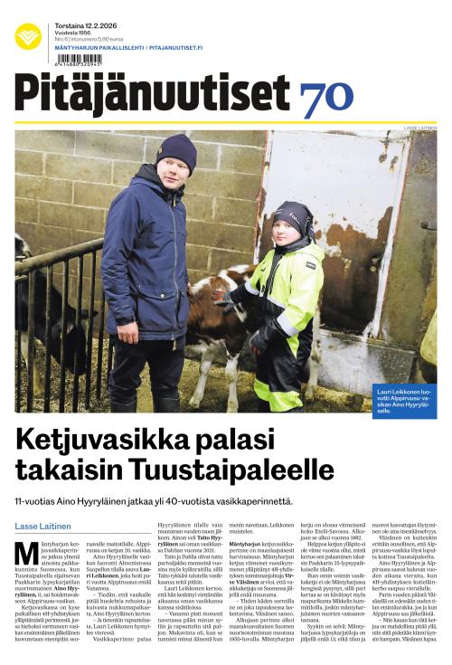 Pitäjänuutiset 12.2.2026