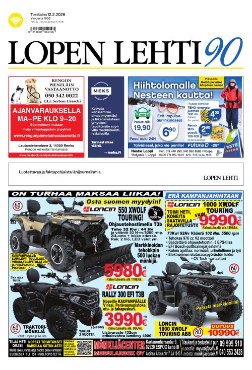 Lopen Lehti 12.2.2026