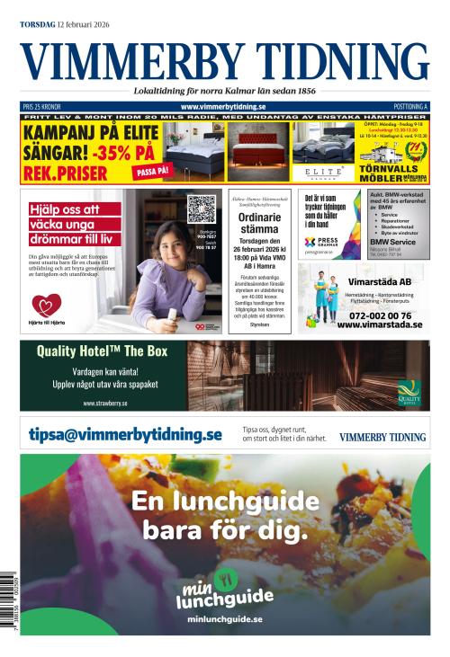 Vimmerby Tidning / Kinda-Posten 12.2.2026