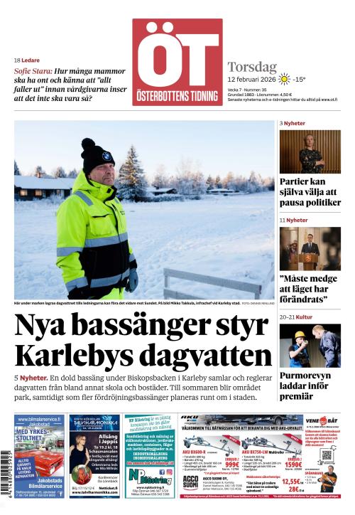 Österbottens Tidning 12.2.2026