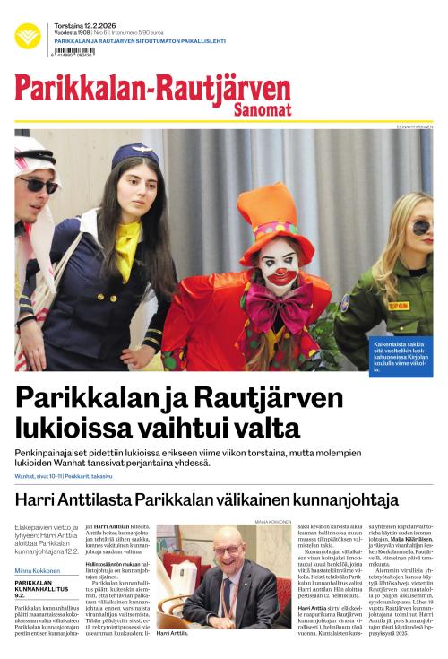 Parikkalan-Rautjärven Sanomat 12.2.2026